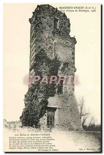 Cartes postales Montfort Famaury S et O Tour d'Anne de Bretagne