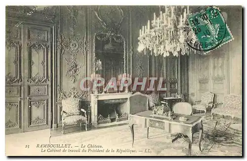 Cartes postales Rambouillet Le Chateau Le Cabinet de travail du President de la Repulique