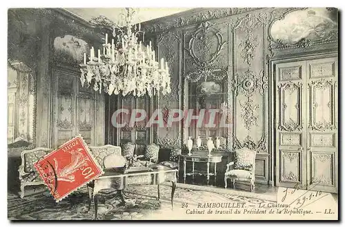 Cartes postales Rambouillet Le Chateau Cabinet de travail du President de la Repulique