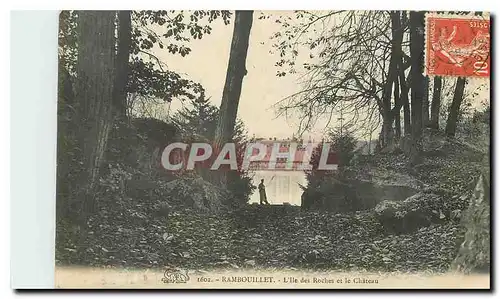 Cartes postales Rambouillet L'Ile des Roches et le Chateau