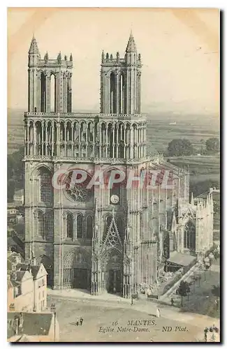 Cartes postales Mantes Eglise Notre Dame