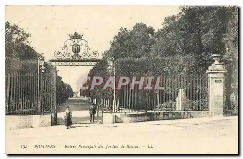 Cartes postales Poitiers Entree principale des Jardins de Biossac