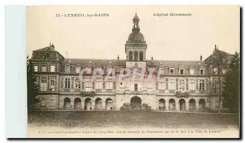 Ansichtskarte AK Luxeuil les Bains Hopital Grammont