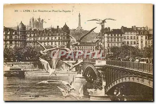 Cartes postales Lyon Les Mouettes au Pont La Fayette