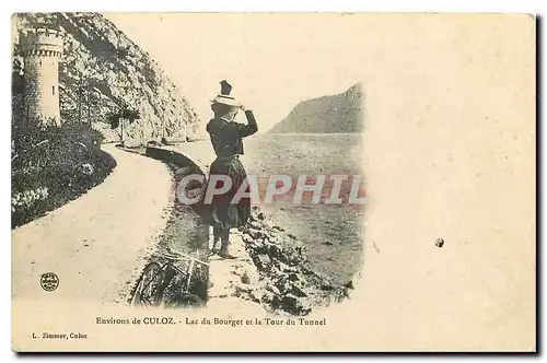 Cartes postales Environs de Culoz Lac du Bourget et la Tour du Tunnel