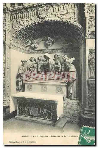 Cartes postales Rodez Le St Sepulcre Interieur de la Cathedrale