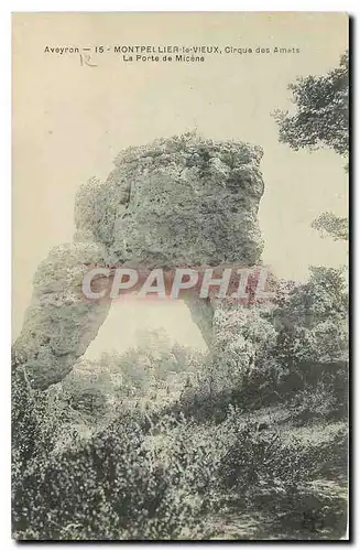 Cartes postales Aveyron Montpellier le Vieux Cirque des Amats La Porte de Micene