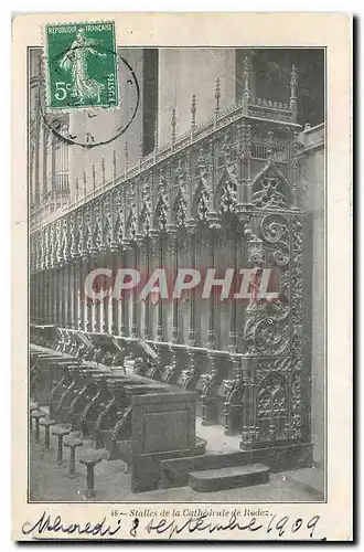 Cartes postales Stalles de la Cathedrale de Rodez