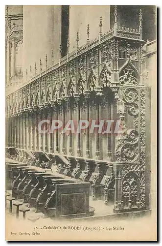 Cartes postales Cathedrale de Rodez Aveyron Les Stalles
