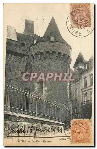Cartes postales Autun La Tour Rollins