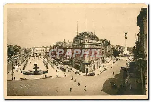 Ansichtskarte AK La Douce France Bordeaux Gironde Vue generale sur les Allees de Tourny et le Monument des Girond