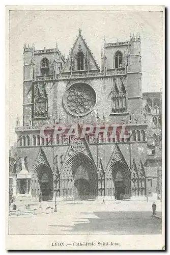 Cartes postales Lyon Cathedrale Saint Jean