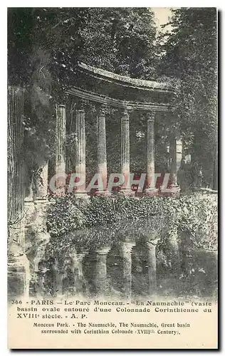 Cartes postales Paris Le Parc Monceau La Naumachte