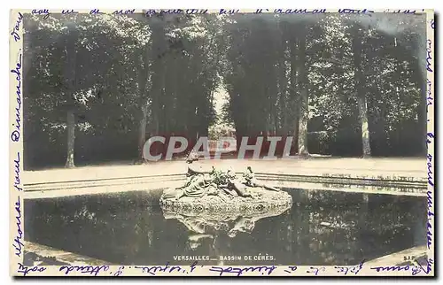 Cartes postales Versailles Bassin de Ceres