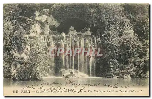 Cartes postales Paris Le Bois de Boulogne La Cascade