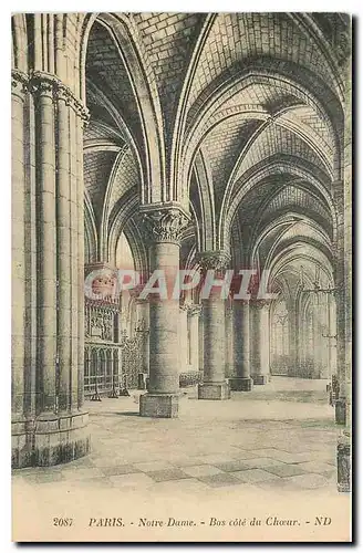 Cartes postales Paris Notre Dame Bas cote de Choeur