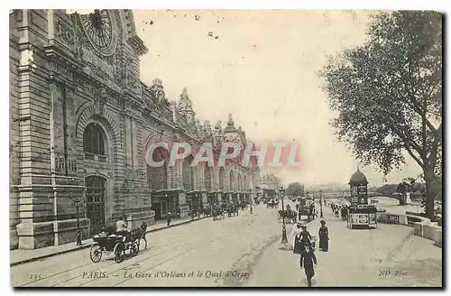 Cartes postales Paris La Gare d'Orleans et le Quai d'Orsay