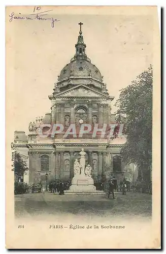 Cartes postales Paris Eglise de la Sorbonne