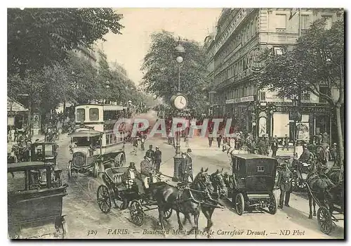 Cartes postales Paris Boulevard Montmartre le Carrefour Drouot
