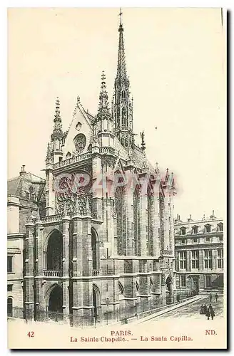 Cartes postales Paris La Sainte Chapelle