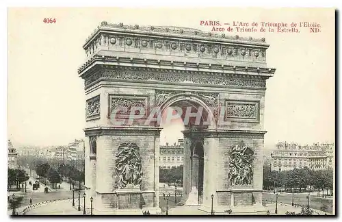 Cartes postales Paris L'Arc de Triomphe de l'Etoile