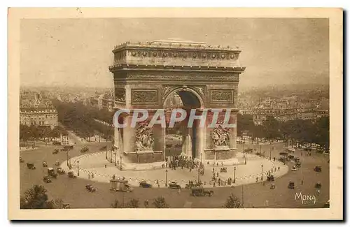 Ansichtskarte AK Les Petits Tableaux de Paris Paris La Place de l'Etoile et l'Arc de Triomphe