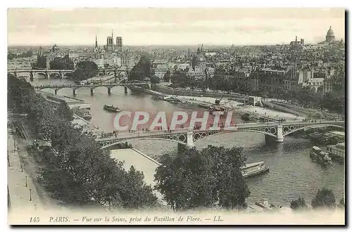 Ansichtskarte AK Paris Vue sur la Seine prise de Pavillon de Flore