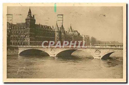 Ansichtskarte AK Paris en Flanant Le Palais de Justice et le Pont au Change