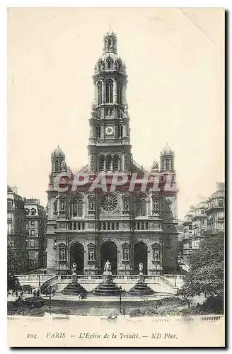 Cartes postales Paris L'Eglise de la Trinite