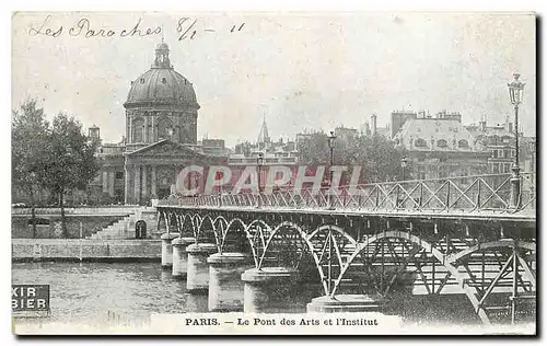 Ansichtskarte AK Paris Le Pont des Arts et L'Institut