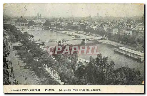 Ansichtskarte AK Collection Petit Journal Paris La Seine vue prise du Louvre