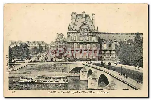 Ansichtskarte AK Paris Pont Royal et Pavillon de Flore