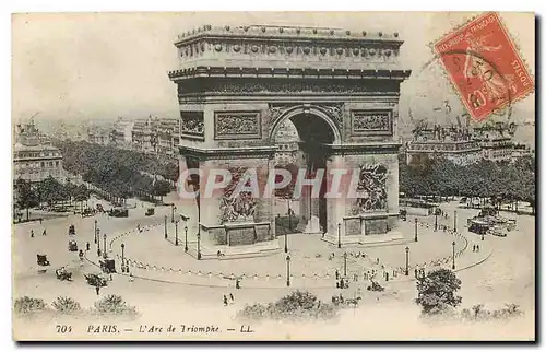 Cartes postales Paris l'Arc de Triomphe