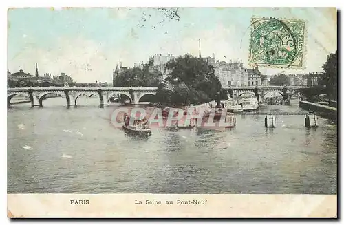 Cartes postales Paris la Seine au Pont Neuf