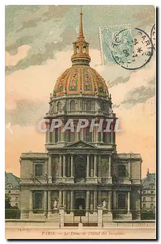 Cartes postales Paris le Dome de l'Hotel des Invalides