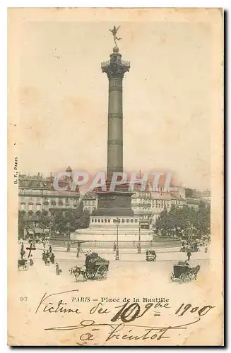 Cartes postales Paris Place de la Bastille