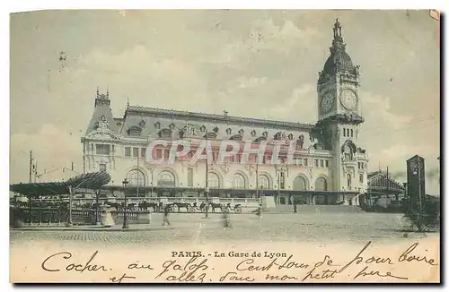 Cartes postales Paris la Gare de Lyon