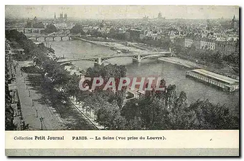 Ansichtskarte AK Collection Petit Journal Paris la Seine vue prise du Louvre