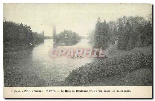 Ansichtskarte AK Collection Petit Journal Paris le Bois de Boulogne vue prise entre les deux Lacs