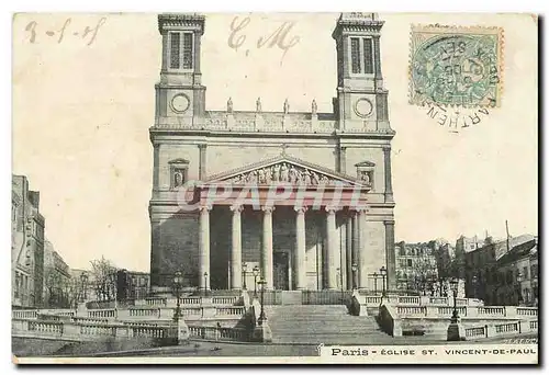 Cartes postales Paris Eglise St Vincent de Paul