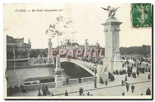 Cartes postales Paris le Pont Alexandre III