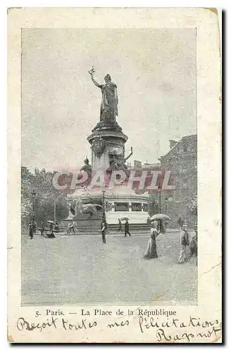 Cartes postales Paris la Place de la Republique