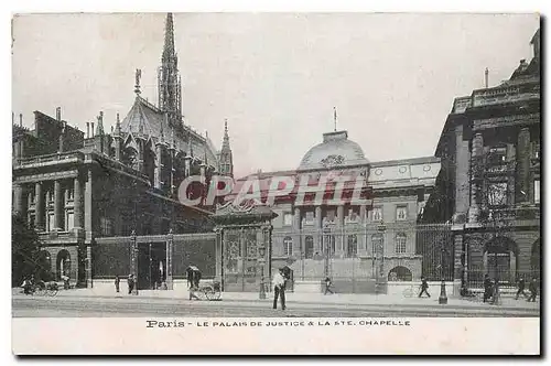 Ansichtskarte AK Paris le Palais de Justice et la Ste Chapelle