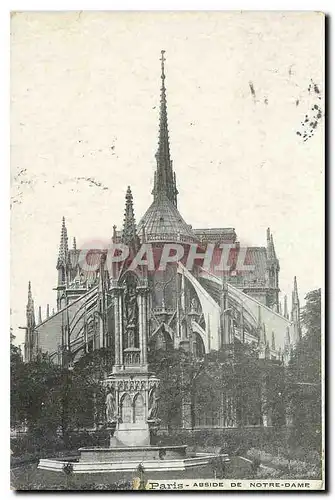 Ansichtskarte AK Paris Abside de Notre Dame