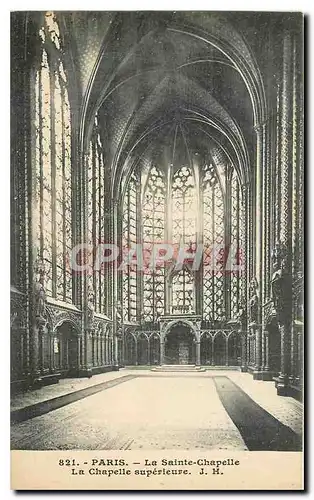 Cartes postales Paris la Sainte Chapelle la Chapelle superieure