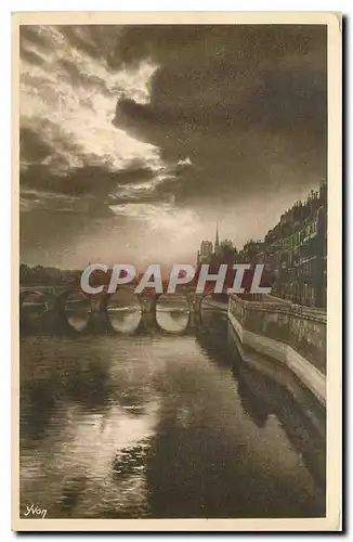 Cartes postales Paris Artistique la Seine au Pont de la Tournelle