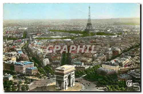 Cartes postales moderne Paris vu d'Avion Pilote operateur R Henrord la Place et l'arc de Triomphe de l'Etoile en deuxiem