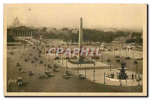 Cartes postales Paris en Flanant la Place de la Concorde