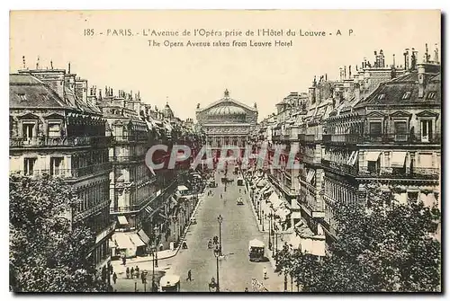 Ansichtskarte AK Paris l'Avenue de l'Opera prise de l'Hotel du Louvre