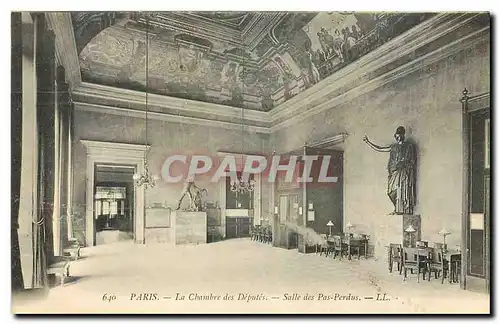 Ansichtskarte AK Paris la Chambre des Deputes Salle des Pas Perdus